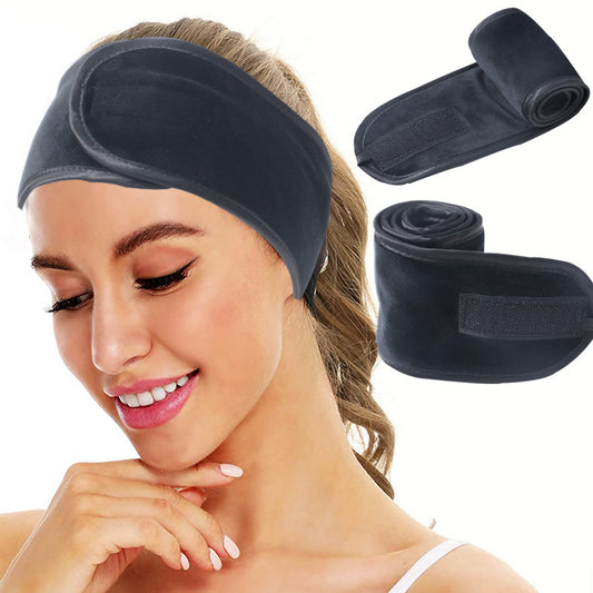 Thickened Printed Velcro Stretch Makeup Headband