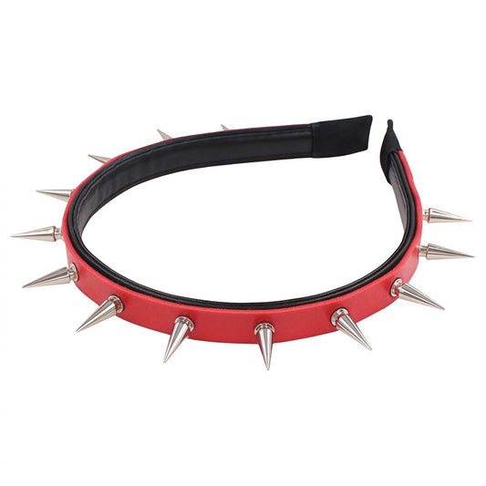 Punk Rivet Headband Pointed Nail Headband Female Headdress