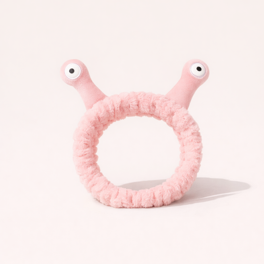 Cute Animal Ears Headbands with Fluffy Ball Soft Coral Fleece Elastic Hair Band For Women Washing Face Makeup Cosmetic