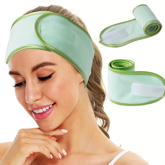 Thickened Printed Velcro Stretch Makeup Headband