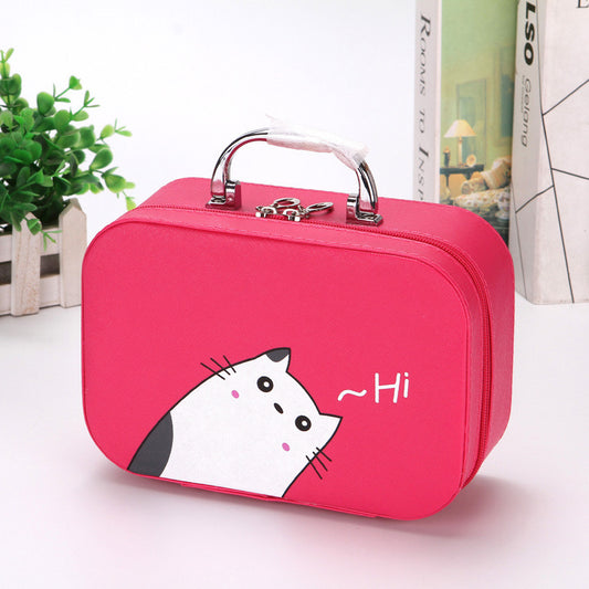 Large Capacity Makeup Bag with Mirror